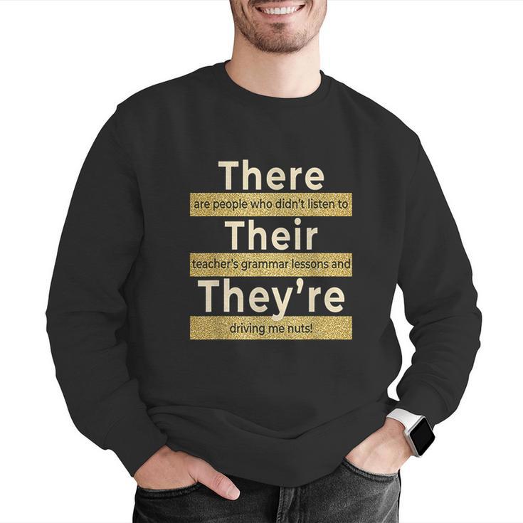 There Their They'Re T Shirt English Grammar Teacher For Men Women Men Graphic Sweatshirt, English Teacher Sweatshirts, funny gift