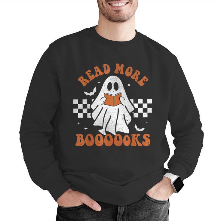 Read More Books Cute Ghost Reading Book Teacher Halloween Men Graphic Sweatshirt, funny gift
