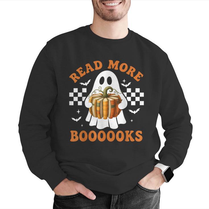 Read More Books Halloween Retro Pumpkin Reading Fall Teacher Men Graphic Sweatshirt, funny gift