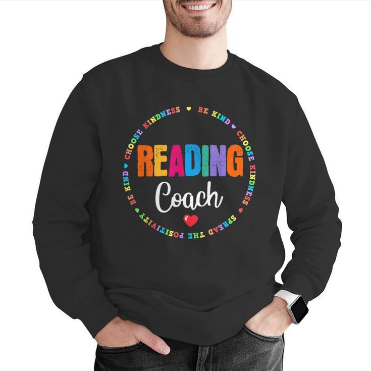 Reading Coach Teacher Interventionist Specialist Literacy Men Graphic Sweatshirt, funny gift
