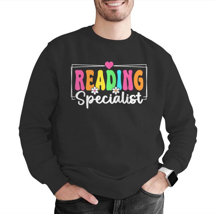 Reading Specialist Back To School Reading Teacher Men Graphic Sweatshirt, funny gift Reading Specialist Back To School Reading Teacher Men Graphic Sweatshirt, funny gift