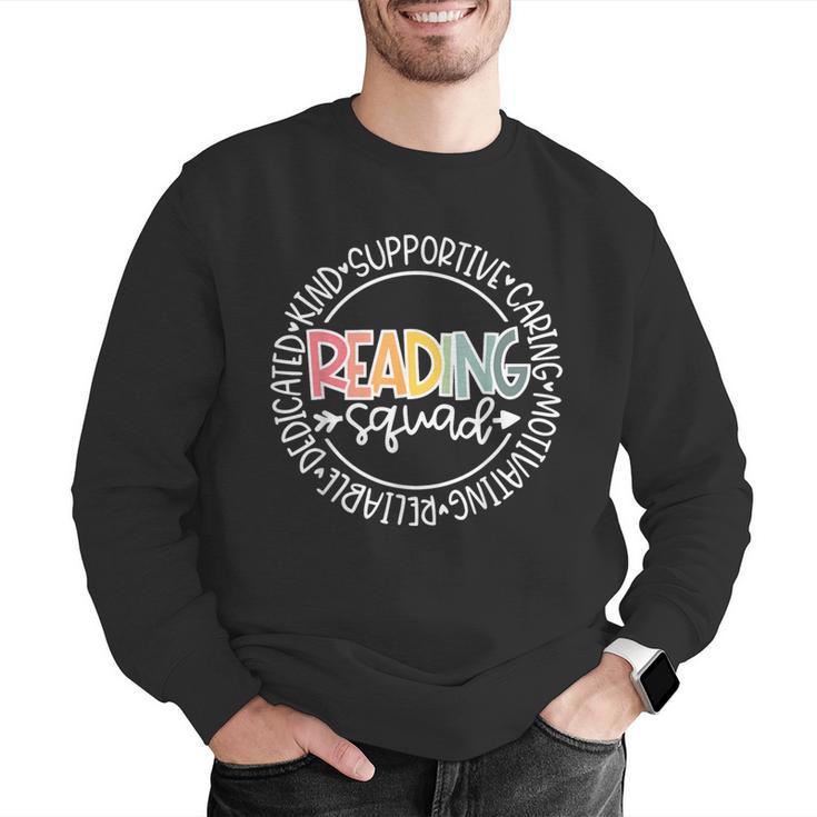Reading Squad Teacher Reader Librarian Interventionist Team Men Graphic Sweatshirt, funny gift Reading Squad Teacher Reader Librarian Interventionist Team Men Graphic Sweatshirt, funny gift