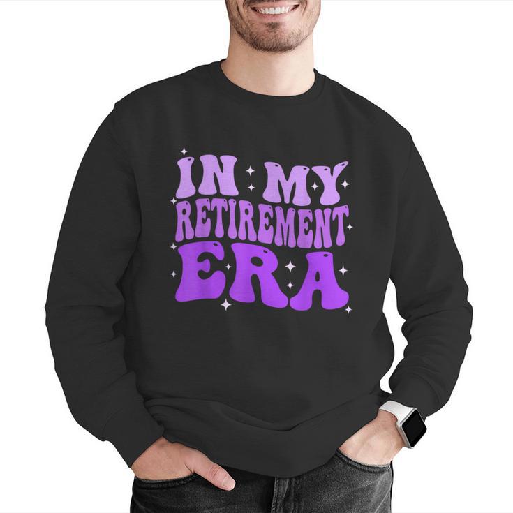 In My Retirement Era Groovy Retired Teacher 2025 Women Men Graphic Sweatshirt, Groovy Teacher Sweatshirts, funny gift In My Retirement Era Groovy Retired Teacher 2025 Women Men Graphic Sweatshirt, Groovy Teacher Sweatshirts, funny gift