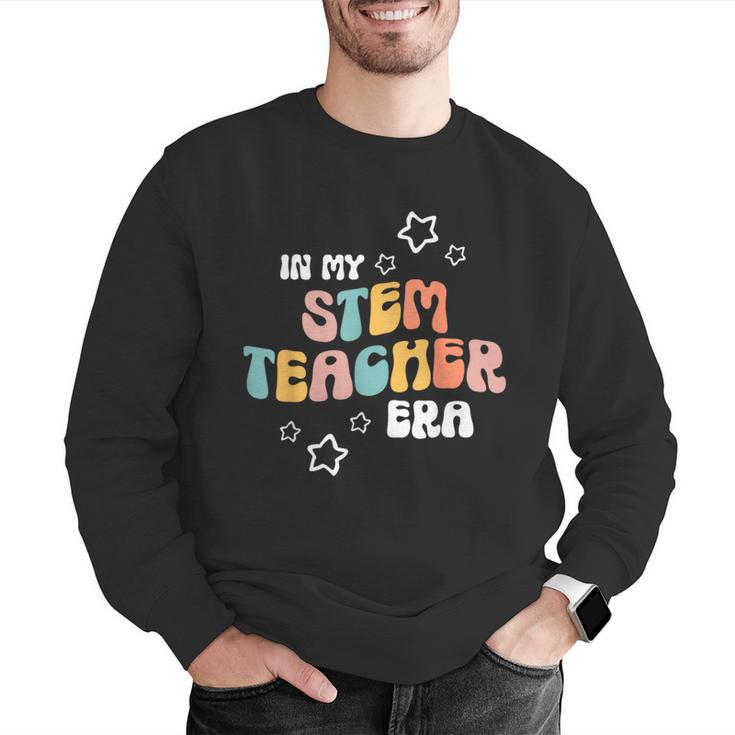 Retro Boho Math Science Professor In My STEM Teacher Era Men Graphic Sweatshirt, Science Teacher Sweatshirts, funny gift