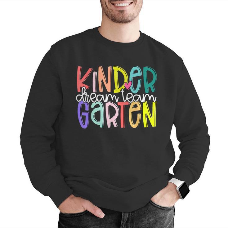 Retro Kindergarten Dream Team Back To School Teacher Kids Men Graphic Sweatshirt, funny gift Retro Kindergarten Dream Team Back To School Teacher Kids Men Graphic Sweatshirt, funny gift