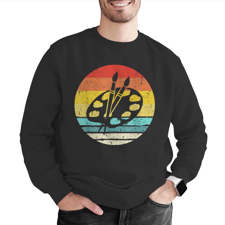 Retro Vintage Paint Palette Costume Artist Art Teacher Men Women Men Graphic Sweatshirt, funny gift