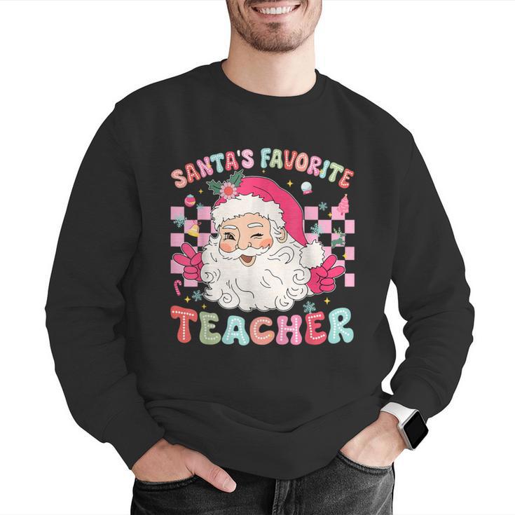 Santa Favorite Teacher Shirt Teacher Christmas Men Graphic Sweatshirt, funny gift Santa Favorite Teacher Shirt Teacher Christmas Men Graphic Sweatshirt, funny gift