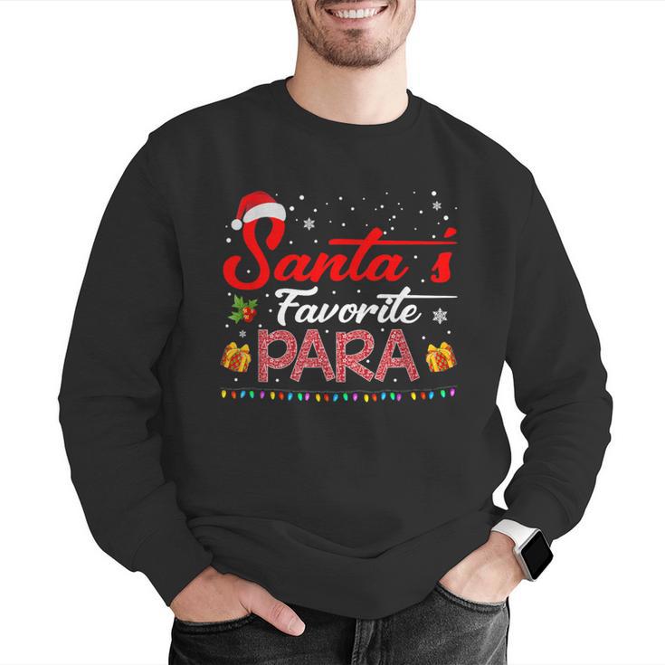Santa's Favorite Para Christmas Paraprofessional Teacher Men Graphic Sweatshirt, funny gift Santa's Favorite Para Christmas Paraprofessional Teacher Men Graphic Sweatshirt, funny gift