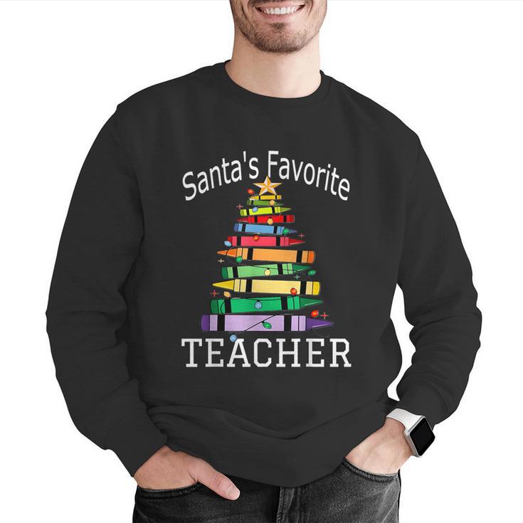 Santa's Favorite Teacher Idea For Christmas Teachers Men Graphic Sweatshirt, funny gift Santa's Favorite Teacher Idea For Christmas Teachers Men Graphic Sweatshirt, funny gift