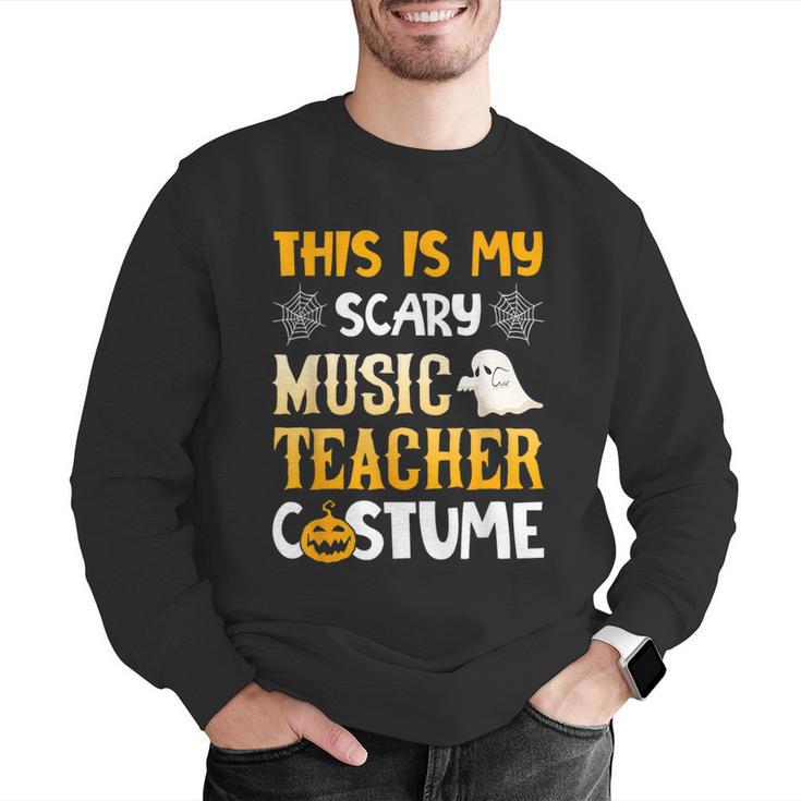 This Is My Scary Music Teacher Halloween Costumes Pajama Men Graphic Sweatshirt, funny gift