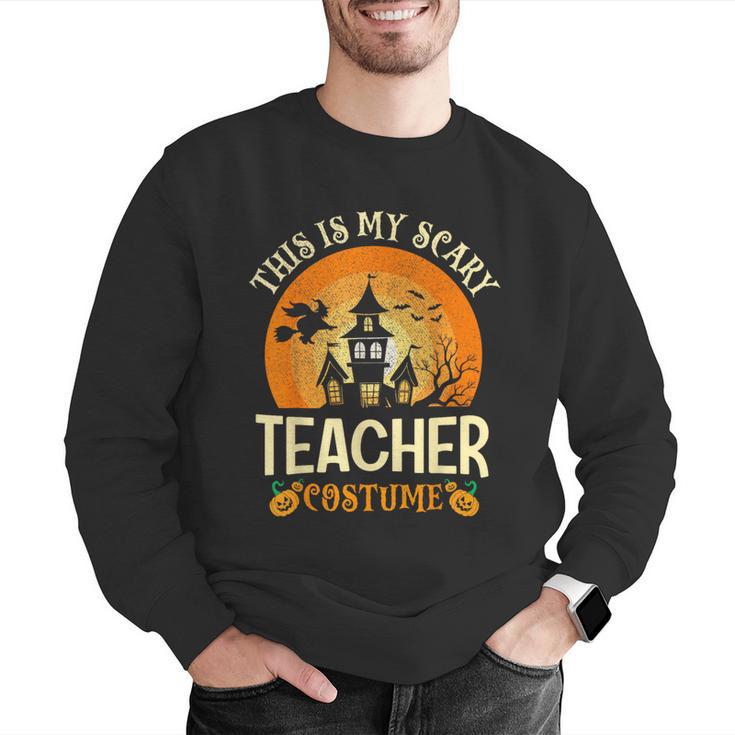 This Is My Scary Teacher Costume Halloween Men Graphic Sweatshirt, funny gift This Is My Scary Teacher Costume Halloween Men Graphic Sweatshirt, funny gift