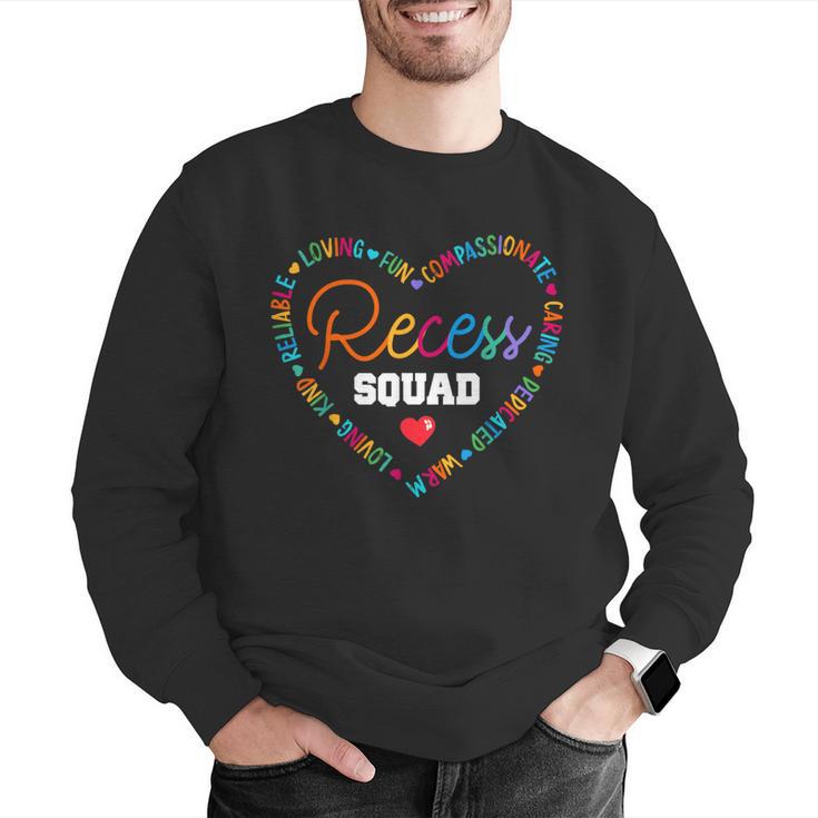 School For Teachers Students Monitor Recess Crew Team Men Graphic Sweatshirt, funny gift School For Teachers Students Monitor Recess Crew Team Men Graphic Sweatshirt, funny gift