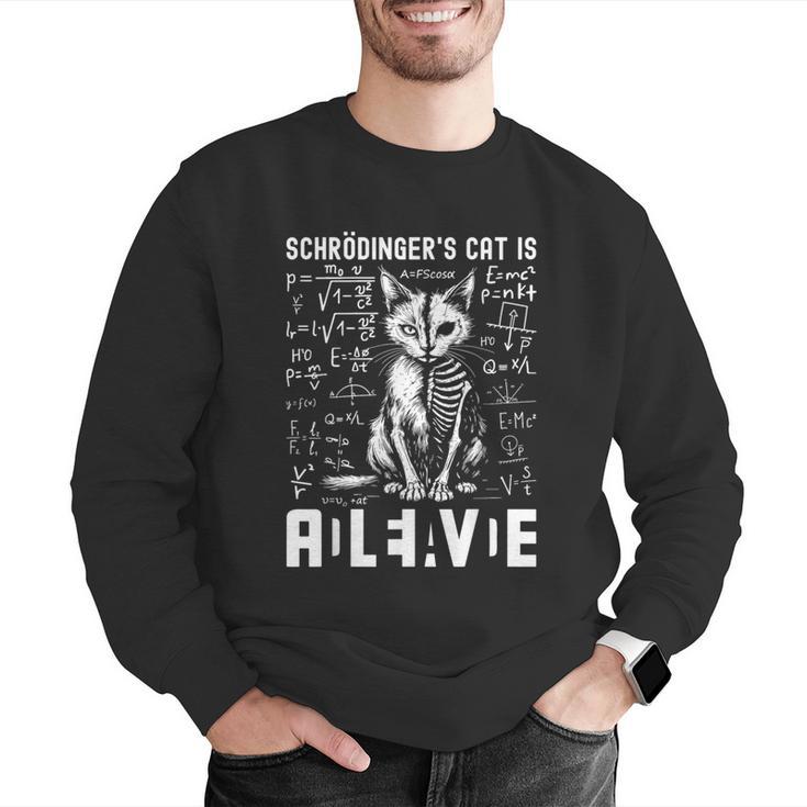 Schrodinger's Cat Dead And Alive Physics Teacher Men Graphic Sweatshirt, funny gift Schrodinger's Cat Dead And Alive Physics Teacher Men Graphic Sweatshirt, funny gift