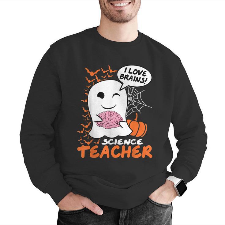 Science Teacher Cute Ghost Halloween Teacher Men Women Men Graphic Sweatshirt, Science Teacher Sweatshirts, funny gift