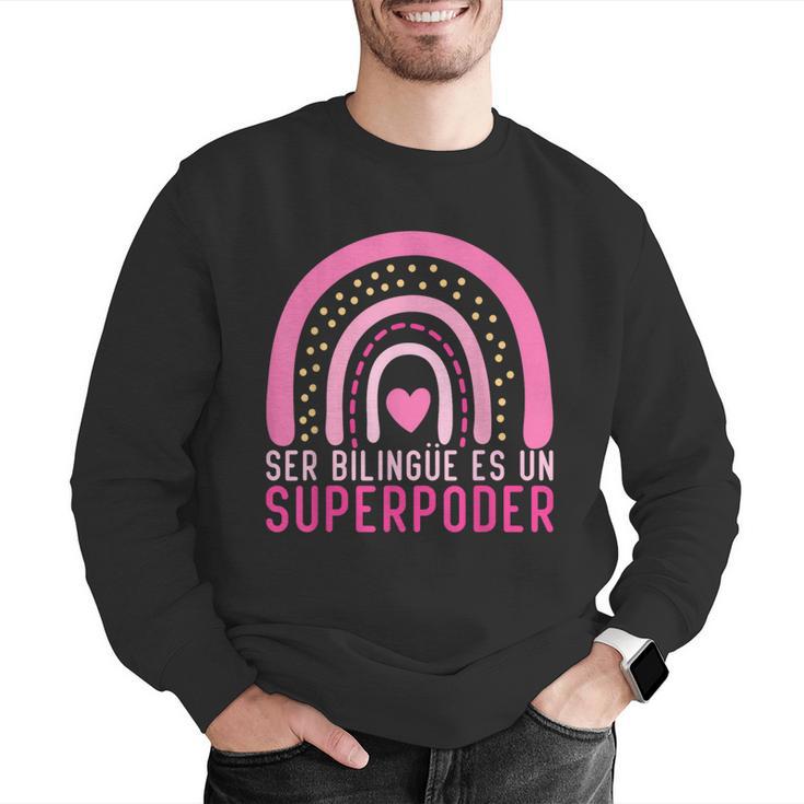 Ser Bilingue Es Un Superpoder Spanish Teacher Esl Teacher Men Graphic Sweatshirt, Esl Teacher Sweatshirts, funny gift Ser Bilingue Es Un Superpoder Spanish Teacher Esl Teacher Men Graphic Sweatshirt, Esl Teacher Sweatshirts, funny gift