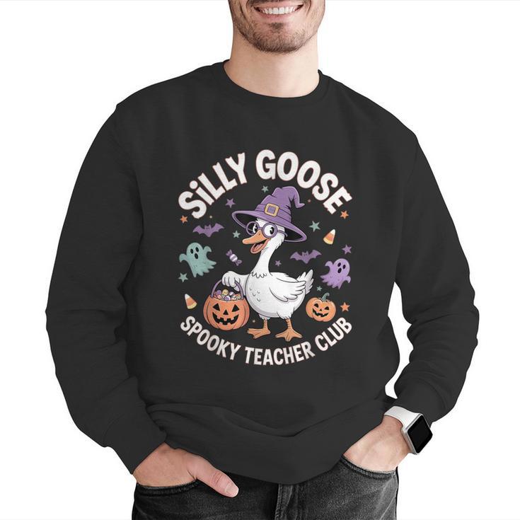 Silly Goose Spooky Teacher Club Halloween Witch Ghost Men Graphic Sweatshirt, funny gift Silly Goose Spooky Teacher Club Halloween Witch Ghost Men Graphic Sweatshirt, funny gift