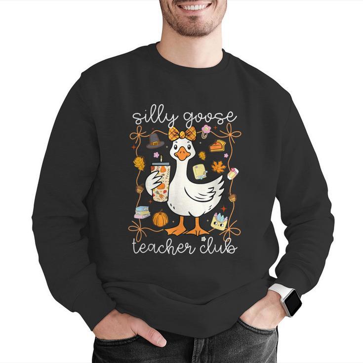 Silly Goose Teachers Club Cozy Fall Teacher Men Graphic Sweatshirt, funny gift Silly Goose Teachers Club Cozy Fall Teacher Men Graphic Sweatshirt, funny gift