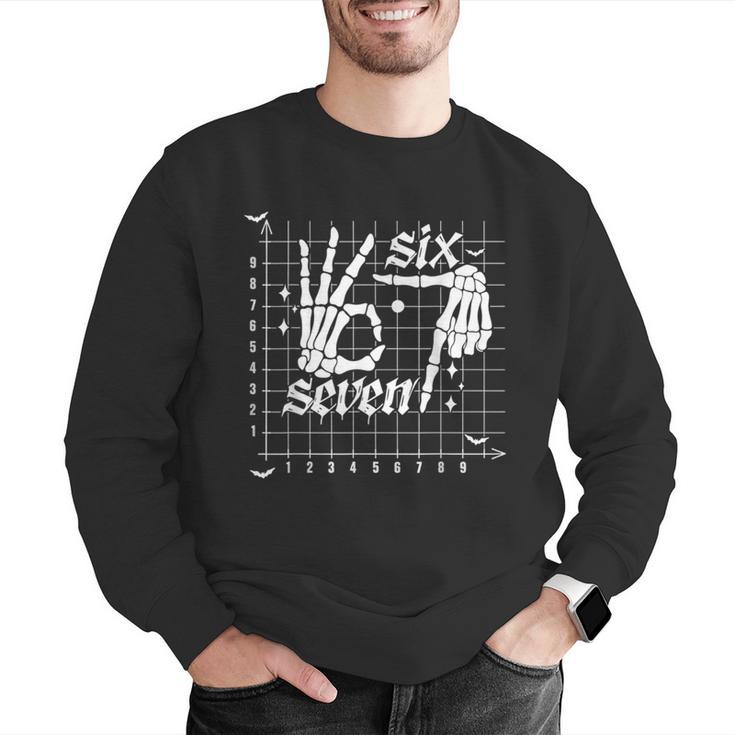 Six Seven Coordinate 67 Skeleton Math Teacher 67 Men Graphic Sweatshirt, funny gift Six Seven Coordinate 67 Skeleton Math Teacher 67 Men Graphic Sweatshirt, funny gift