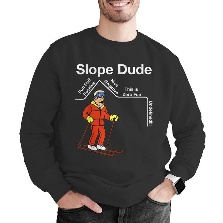 Slope Dude Algebra Geometry Middle School Math Teacher Men Graphic Sweatshirt, funny gift