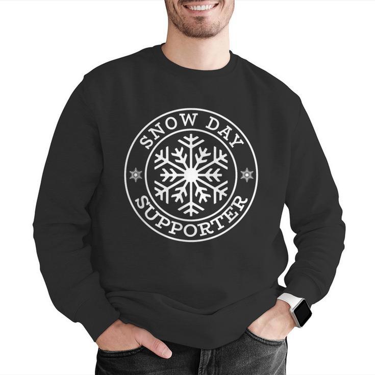 Snow Day Supporter Teacher Student Winter Snowflake Men Graphic Sweatshirt, funny gift Snow Day Supporter Teacher Student Winter Snowflake Men Graphic Sweatshirt, funny gift
