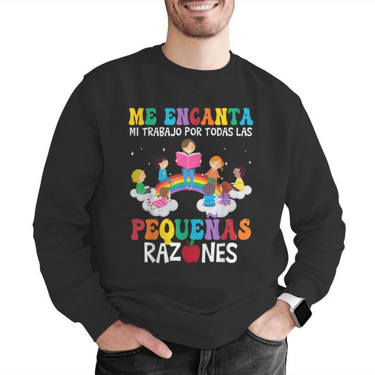 Spanish Teacher Bilingual Teacher Maestra Maestras Men Graphic Sweatshirt, funny gift