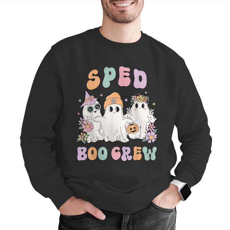 SPED Boo Crew Halloween Floral Ghost Special Ed SPED Teacher For Men Women Kids Men Graphic Sweatshirt, funny gift SPED Boo Crew Halloween Floral Ghost Special Ed SPED Teacher For Men Women Kids Men Graphic Sweatshirt, funny gift