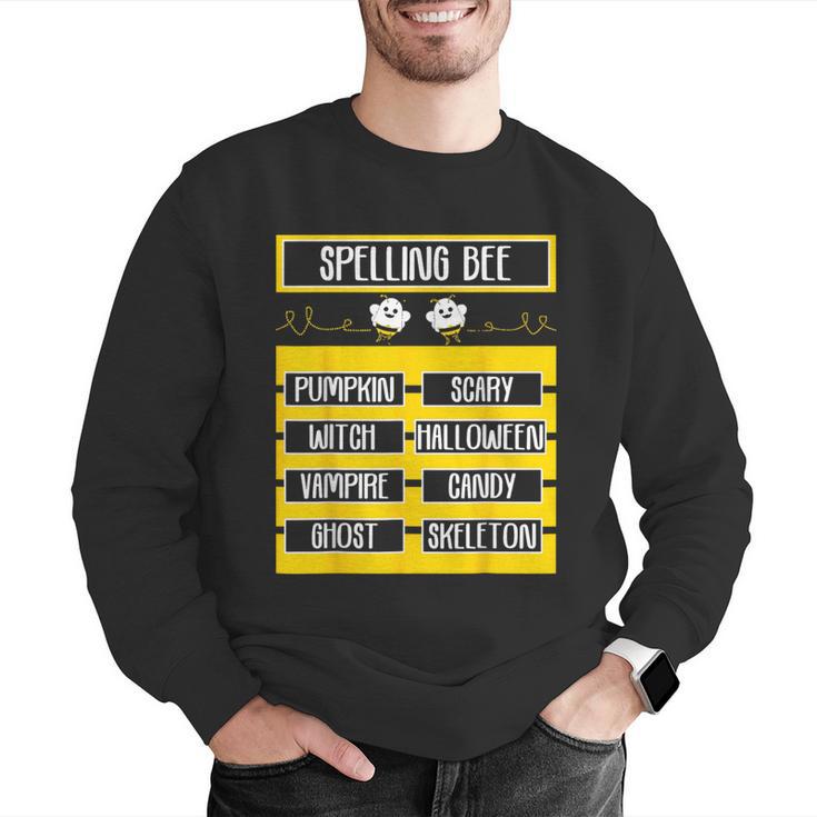 Spelling Bee Halloween Teachers Bee Spelling Competition Men Graphic Sweatshirt, funny gift