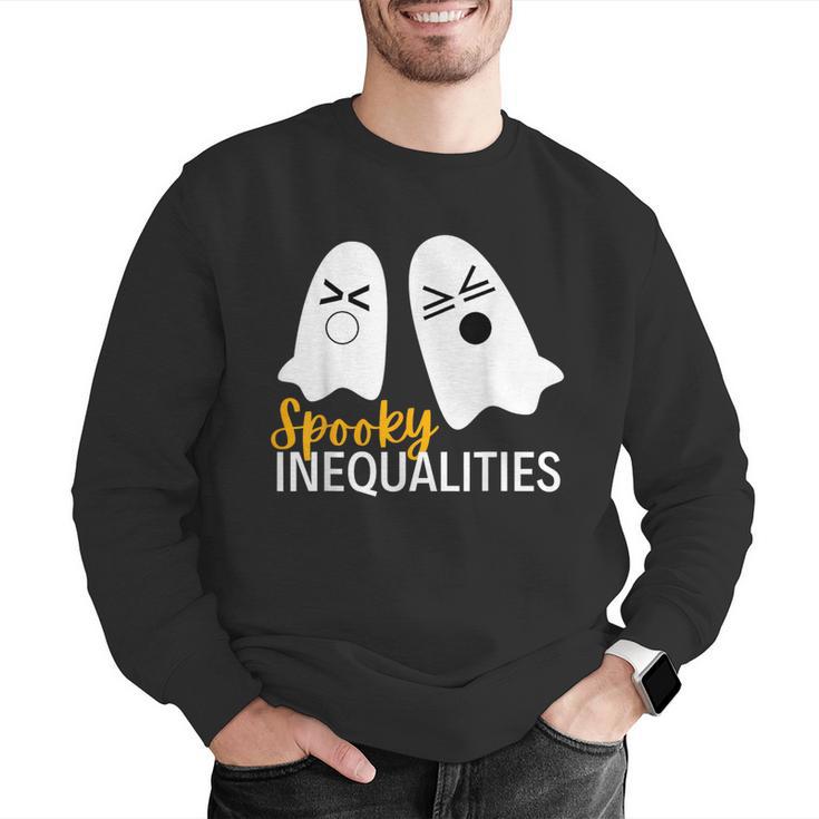 Spooky Ghost Inequalities Halloween Math Teacher Men Graphic Sweatshirt, funny gift Spooky Ghost Inequalities Halloween Math Teacher Men Graphic Sweatshirt, funny gift