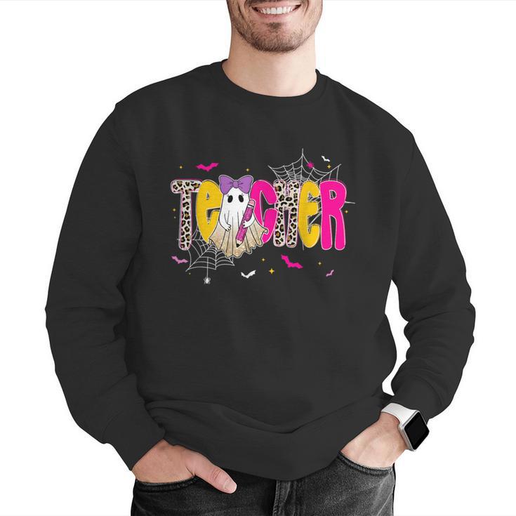 Spooky Halloween Teacher Para Counselor SPED Preppy Boo Kids Men Graphic Sweatshirt, funny gift Spooky Halloween Teacher Para Counselor SPED Preppy Boo Kids Men Graphic Sweatshirt, funny gift