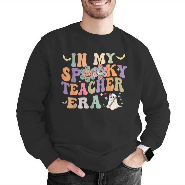 In My Spooky Teacher Era Groovy Hippie Retro Ghost Halloween Men Women Kids Men Graphic Sweatshirt, Groovy Teacher Sweatshirts, funny gift In My Spooky Teacher Era Groovy Hippie Retro Ghost Halloween Men Women Kids Men Graphic Sweatshirt, Groovy Teacher Sweatshirts, funny gift