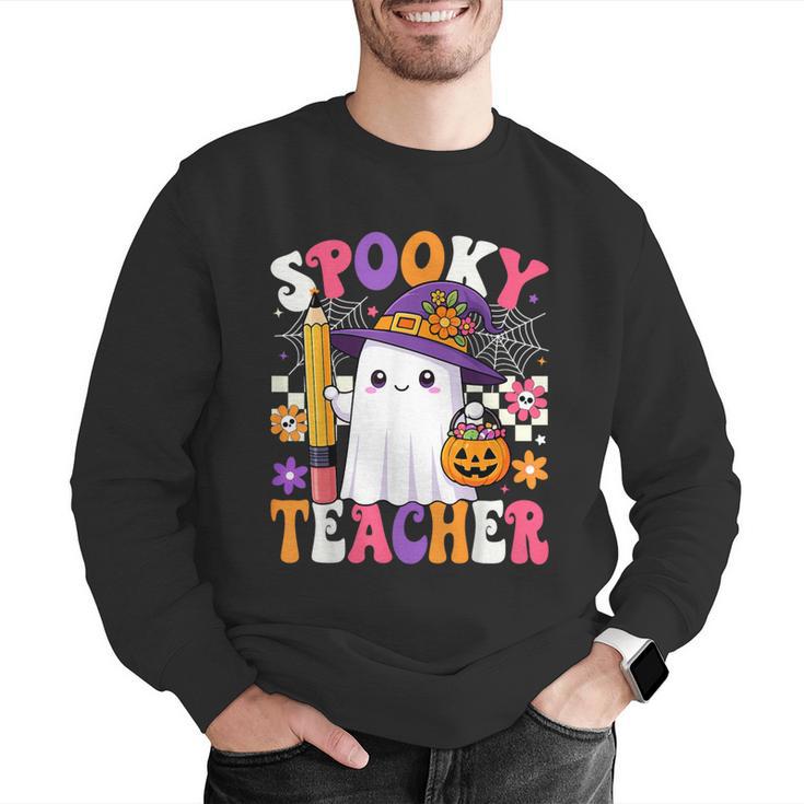 Spooky Teacher Ghost Pencil Teach Halloween Teacher Men Graphic Sweatshirt, funny gift Spooky Teacher Ghost Pencil Teach Halloween Teacher Men Graphic Sweatshirt, funny gift