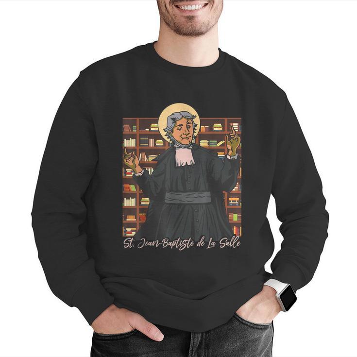 St Jean Baptiste De La Salle Patron Saint Education Teachers Men Graphic Sweatshirt, funny gift