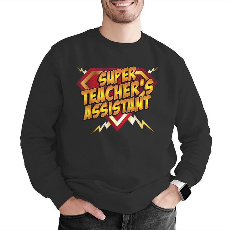 Super Teacher's Assistant Educational Superhero Men Graphic Sweatshirt, funny gift Super Teacher's Assistant Educational Superhero Men Graphic Sweatshirt, funny gift