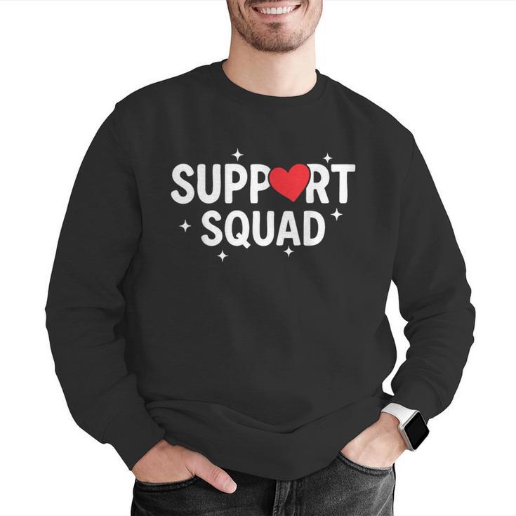 Support Squad Cute Heart Supportive Teacher Team Member Men Graphic Sweatshirt, funny gift Support Squad Cute Heart Supportive Teacher Team Member Men Graphic Sweatshirt, funny gift