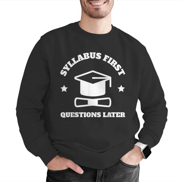 SYLLABUS PROFESSOR TEACHER Men Graphic Sweatshirt, funny gift SYLLABUS PROFESSOR TEACHER Men Graphic Sweatshirt, funny gift