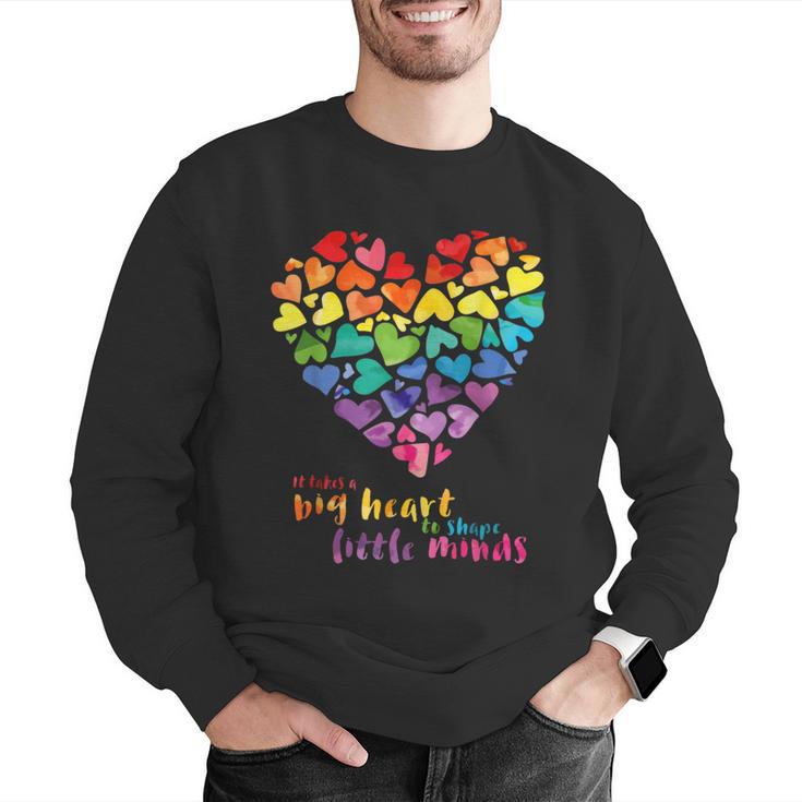 It Takes a Big Heart To Shape Little Minds Teacher Men Graphic Sweatshirt, funny gift It Takes a Big Heart To Shape Little Minds Teacher Men Graphic Sweatshirt, funny gift