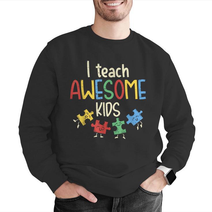 I Teach Awesome Kids Shirt Autism Special Education Teacher Men Graphic Sweatshirt, funny gift I Teach Awesome Kids Shirt Autism Special Education Teacher Men Graphic Sweatshirt, funny gift