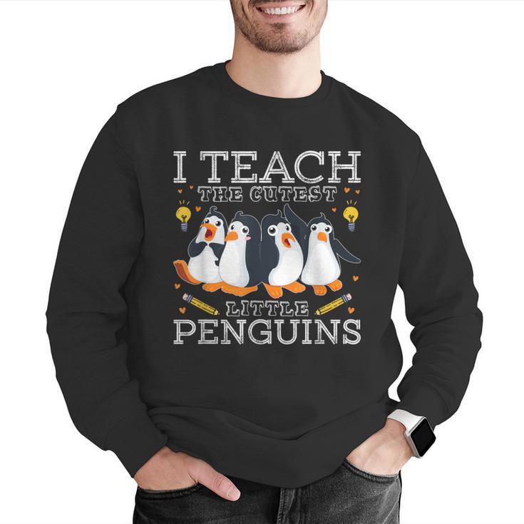 I Teach The Cutest Little Penguins Cute School Teacher Tee Men Graphic Sweatshirt, funny gift