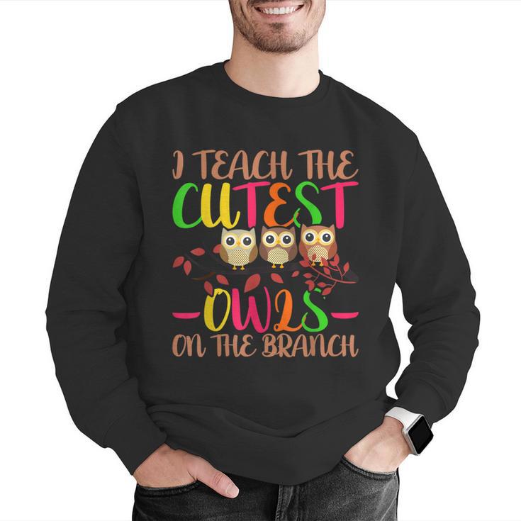 I Teach The Cutest Owls Christmas Or Teachers Day Men Graphic Sweatshirt, funny gift I Teach The Cutest Owls Christmas Or Teachers Day Men Graphic Sweatshirt, funny gift