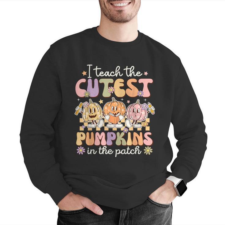 I Teach The Cutest Pumpkins In The Patch Teacher Retro Men Graphic Sweatshirt, funny gift I Teach The Cutest Pumpkins In The Patch Teacher Retro Men Graphic Sweatshirt, funny gift