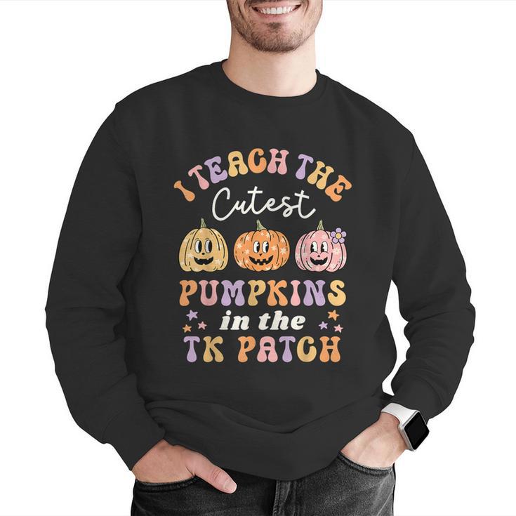 I Teach The Cutest Pumpkins In The TK Patch TK Teacher Fall Men Graphic Sweatshirt, funny gift