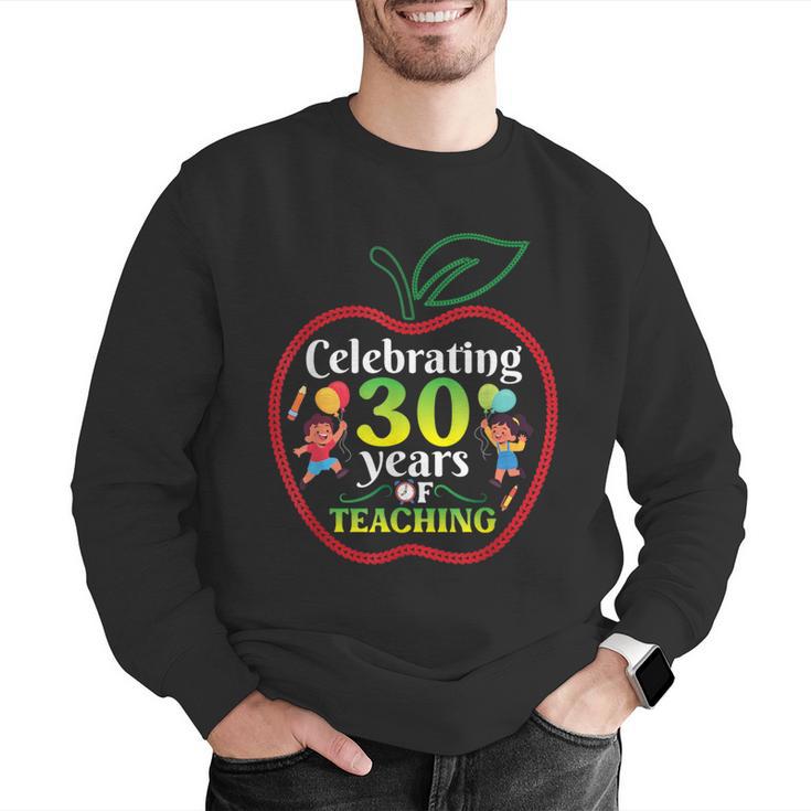 Teacher Celebrating 30 Years Of Teaching Students School Men Graphic Sweatshirt, funny gift