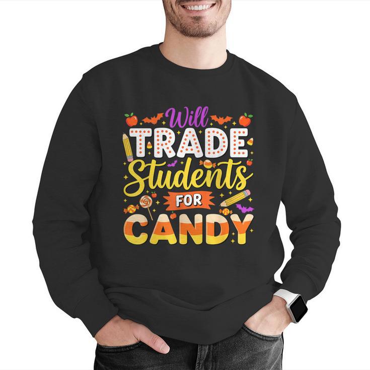 Teacher Cute Will Trade Students For Candy Halloween Costume Men Graphic Sweatshirt, funny gift Teacher Cute Will Trade Students For Candy Halloween Costume Men Graphic Sweatshirt, funny gift