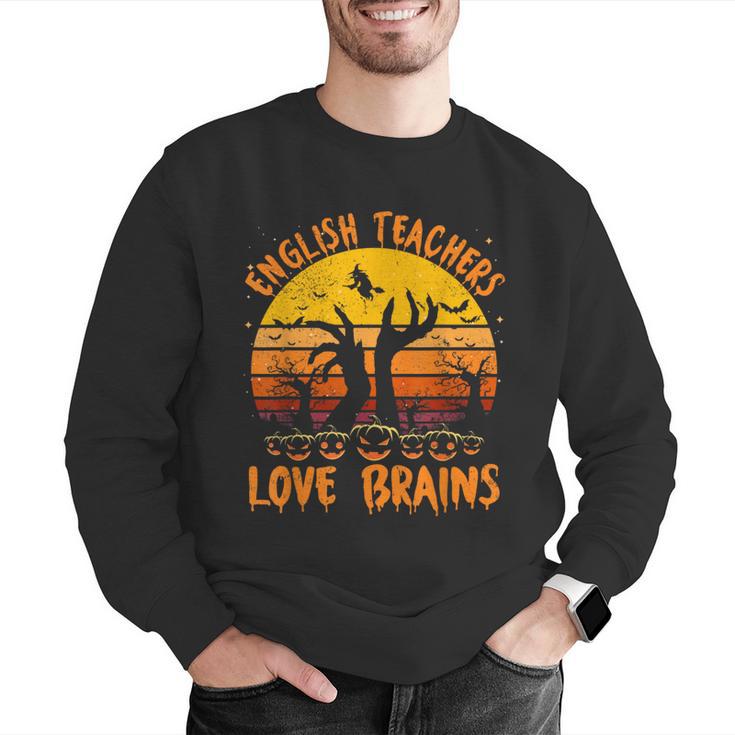 Teacher Halloween All English Teachers Love Brains Men Graphic Sweatshirt, English Teacher Sweatshirts, funny gift Teacher Halloween All English Teachers Love Brains Men Graphic Sweatshirt, English Teacher Sweatshirts, funny gift