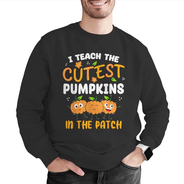 Teacher Halloween Pre-K Teacher Kindergarten Cutest Pumpkins Men Women Kids Men Graphic Sweatshirt, funny gift