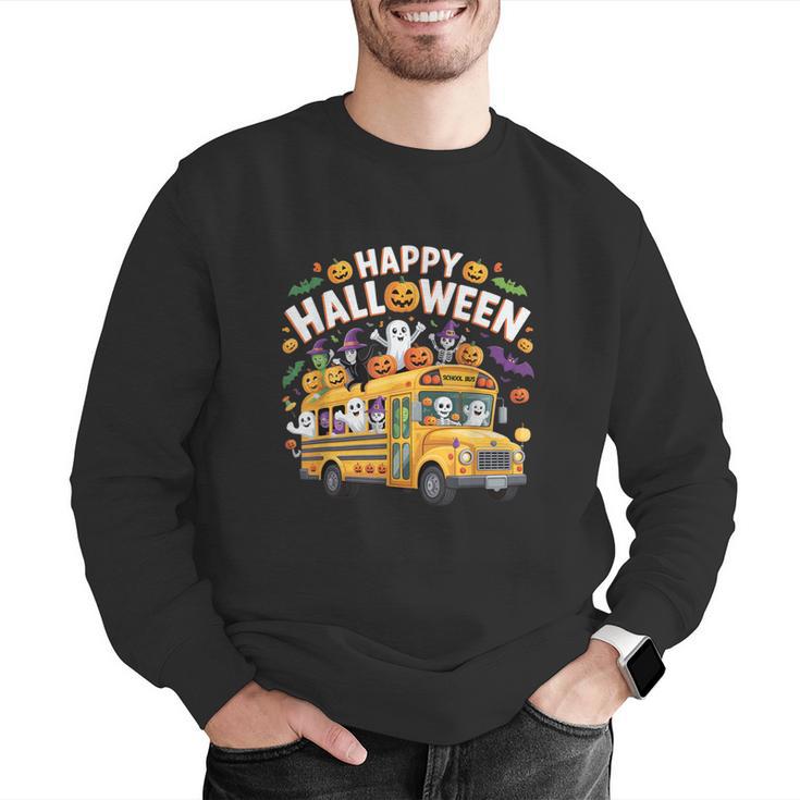 Teacher Halloween School Bus Driver Cute Ghost Witch Party Men Graphic Sweatshirt, funny gift Teacher Halloween School Bus Driver Cute Ghost Witch Party Men Graphic Sweatshirt, funny gift