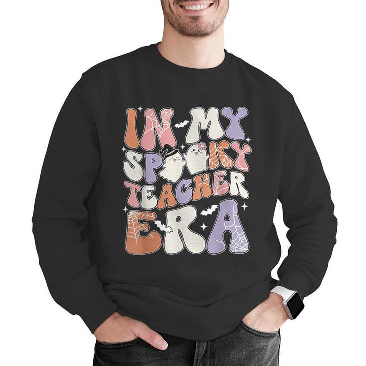 Teacher Halloween In My Spooky Teacher Era Retro Groovy Men Graphic Sweatshirt, Groovy Teacher Sweatshirts, funny gift Teacher Halloween In My Spooky Teacher Era Retro Groovy Men Graphic Sweatshirt, Groovy Teacher Sweatshirts, funny gift