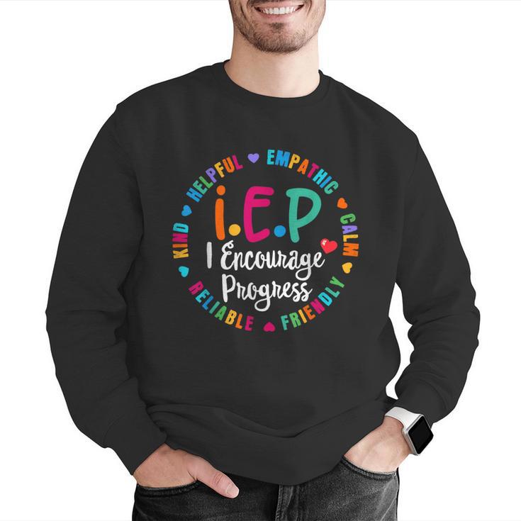 Teacher IEP IEP Encourage Progress Special Education Men Graphic Sweatshirt, funny gift