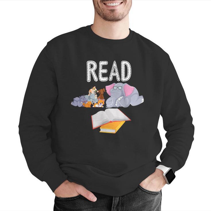 Teacher Library Read Book Club Piggie Elephant Pigeons Men Women Kids Men Graphic Sweatshirt, funny gift