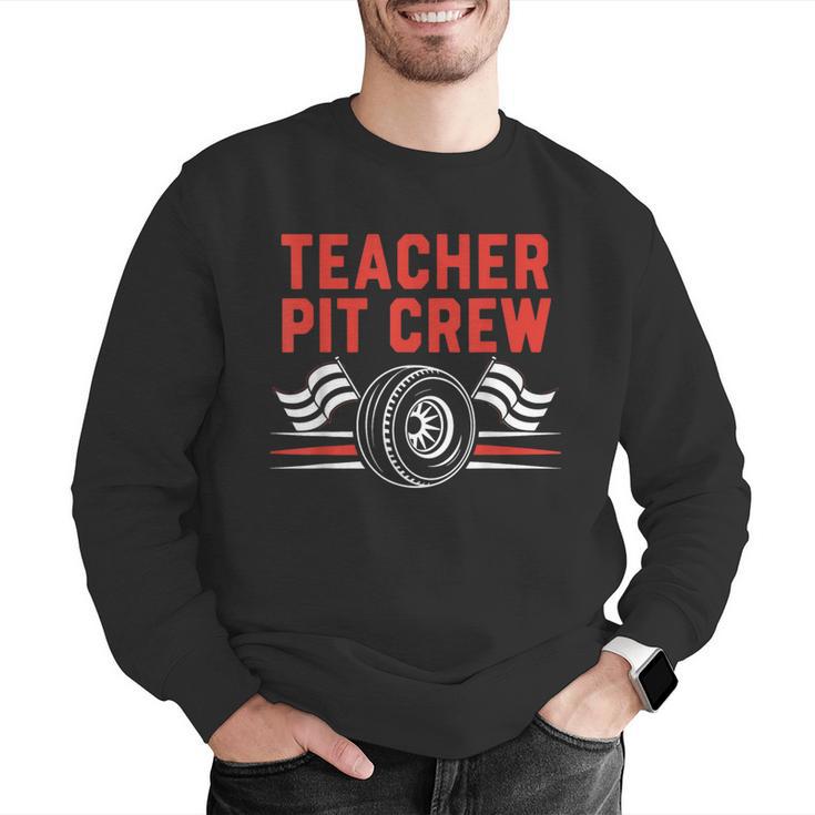 Teacher Pit Crew Race Car Driver Costume Men Women Kids Men Graphic Sweatshirt, funny gift